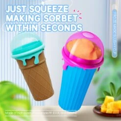 Frozen Magic Slushy Maker - Slush Puppy Maker - IJscrusher - Slush Puppy Beker - Slushy Puppy Maker - Slush Puppy Machine - Slush Maker - Slushy Cup - Tiktok - Bruin -Keukengerei Winkel 1200x1200 1302