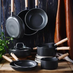 GreenChef Vintage Wokpan 28cm/3.7L - Zwart - Inductie - PFAS-vrij -Keukengerei Winkel 1200x1200 136