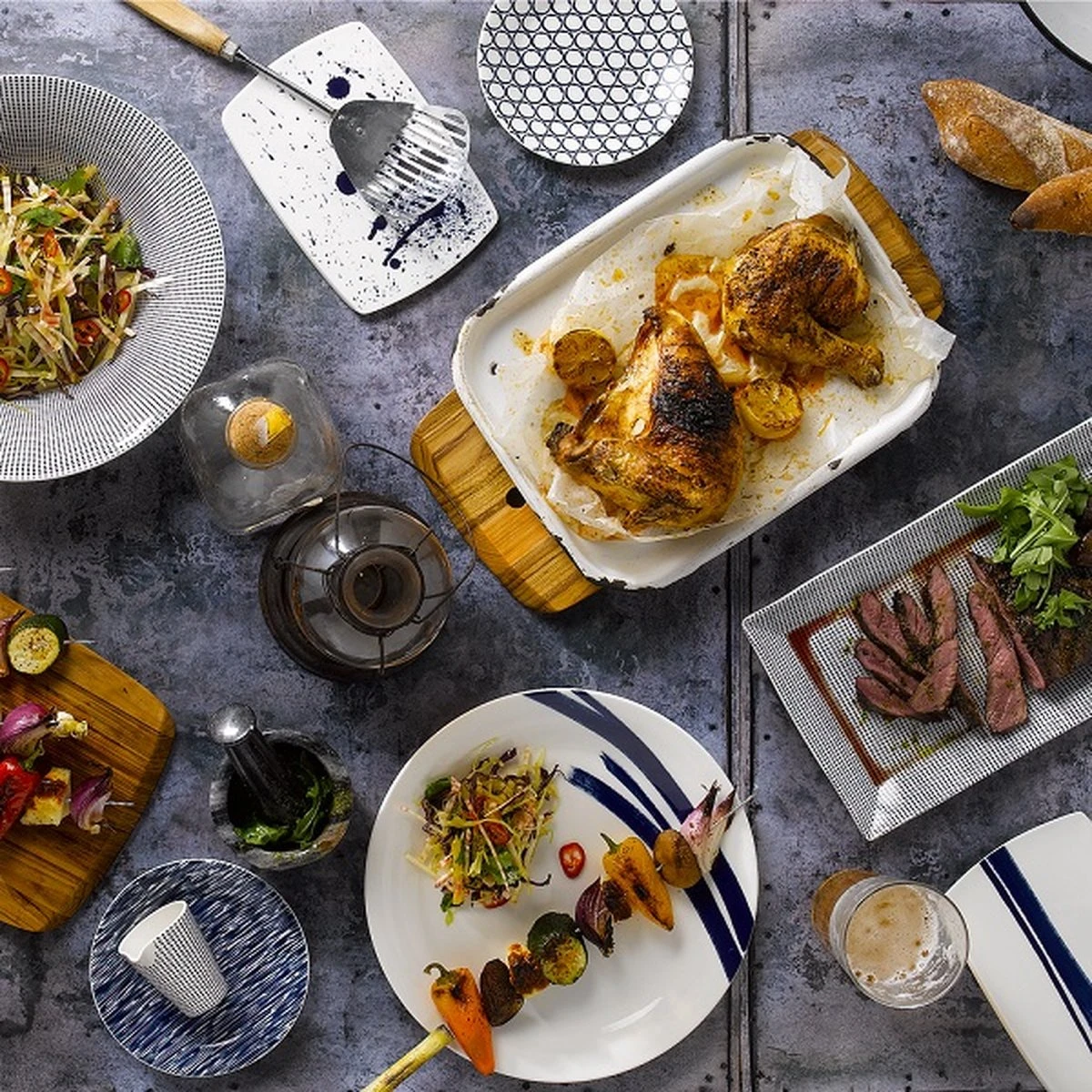 Royal Doulton Pacific - Pastaborden / Bordenset - Porselein - Wit / Blauw - ⌀ 22 Cm - 6 Stuks 3 Royal Doulton Pacific - Pastaborden / Bordenset - Porselein - Wit / Blauw - ⌀ 22 Cm - 6 Stuks - Afbeelding 3