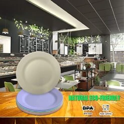 Onbreekbare Borden Van 25 Cm, 6-delige Set, Herbruikbare Platte Borden Met Luffas-afwasborstels, Eetborden, Kunststof, Licht Voor Feestjes, Kamperen, BBQ/pizza, Magnetronbestendig, Vaatwasmachinebestendig, BPA-vrij (veelkleurig) 9 Onbreekbare Borden Van 25 Cm, 6-delige Set, Herbruikbare Platte Borden Met Luffas-afwasborstels, Eetborden, Kunststof, Licht Voor Feestjes, Kamperen, BBQ/pizza, Magnetronbestendig, Vaatwasmachinebestendig, BPA-vrij (veelkleurig) -Keukengerei Winkel 1200x1200 1497