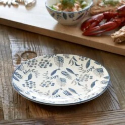 Riviera Maison Bord, Dinerbord, Servies, Tafeldecoratie Voor Eetkamer, Keuken - First Catch Dinner Plate - Blauw - Keramiek - 1 Stuk -Keukengerei Winkel 1200x1200 1502