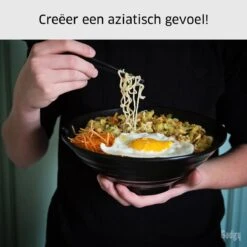 Gadgy Noodle Kom Set - 2 Kommen, 2 Paar Eetstokjes En 2 Lepels - Noodle Bowl - Japans Servies -Keukengerei Winkel 1200x1200 1550