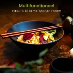 Greenwill Noodle Kom Set – Luxe Japans Servies Voor 2 Personen – Duurzame Keramieke Soepkommen – Inclusief Chopsticks Eetlepels En Houders -Keukengerei Winkel 1200x1200 1569