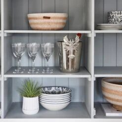 Riviera Maison Serveerschaal Keramiek, Ronde Kom Voor Salades, Fruit, Snacks - First Catch Bowl - Blauw - Keramiek - Maat M -Keukengerei Winkel 1200x1200 1583