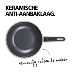 BRABANTIA INDU+ Wokpan - Keramische Antiaanbaklaag - Ø 28 Cm - Inductie - Pfas Vrij -Keukengerei Winkel 1200x1200 160