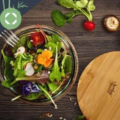 Klarstein Glazen Serveerschaal Met Bamboe Deksel - Afwasmachinebestendig - Veelzijdig Inzetbaar -Keukengerei Winkel 1200x1200 1610