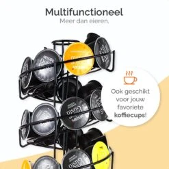 Goliving Eierrek - Eierhouder - Eiermand - Eieren Bewaren - Draaibaar - Ruimtebesparend - RVS - Zwart -Keukengerei Winkel 1200x1200 1617
