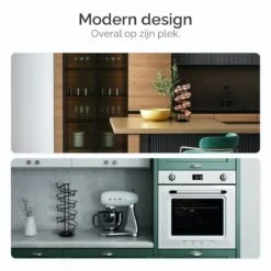 Goliving Eierrek - Eierhouder - Eiermand - Eieren Bewaren - Draaibaar - Ruimtebesparend - RVS - Zwart -Keukengerei Winkel 1200x1200 1619