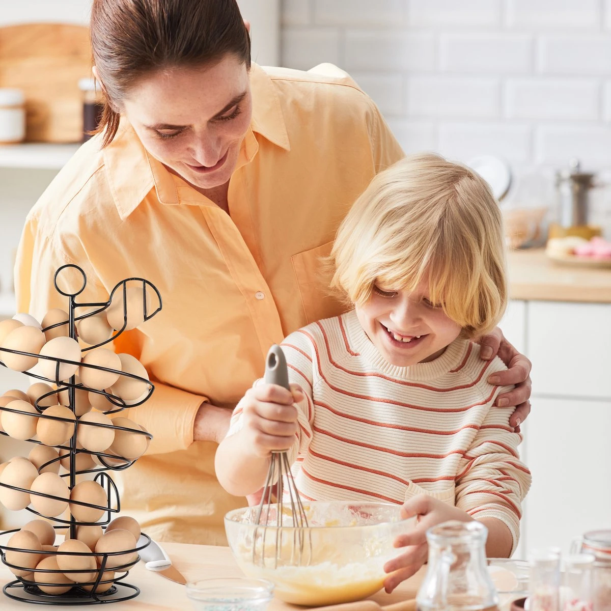 Eiermand – Eierrek – Eierhouder – Eieren – Zwart - Pasen - Tot 40 Eieren - BAULK® 6 Eiermand – Eierrek – Eierhouder – Eieren – Zwart - Pasen - Tot 40 Eieren - BAULK® - Afbeelding 6