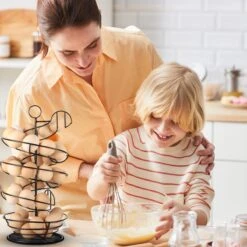 Eiermand – Eierrek – Eierhouder – Eieren – Zwart - Pasen - Tot 40 Eieren - 360° - BAULK® 18 Eiermand – Eierrek – Eierhouder – Eieren – Zwart - Pasen - Tot 40 Eieren - 360° - BAULK® -Keukengerei Winkel 1200x1200 1651