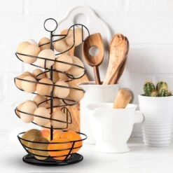 Eiermand – Eierrek – Eierhouder – Eieren – Zwart - Pasen - Tot 40 Eieren - 360° - BAULK® 19 Eiermand – Eierrek – Eierhouder – Eieren – Zwart - Pasen - Tot 40 Eieren - 360° - BAULK® -Keukengerei Winkel 1200x1200 1652