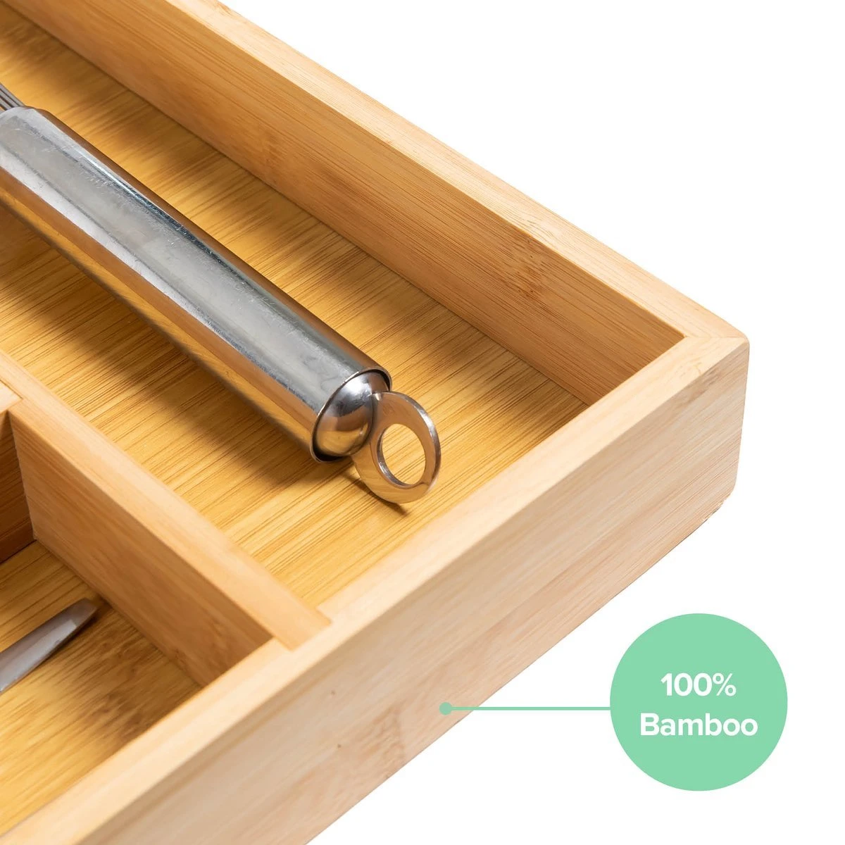 Grote Bestekbak Bamboe 81x47CM - Coninx Besteklade - Opbergbak - Duurzaam - Bamboe - Voor Laden Vanaf 47cm Diep 2 Grote Bestekbak Bamboe 81x47CM - Coninx Besteklade - Opbergbak - Duurzaam - Bamboe - Voor Laden Vanaf 47cm Diep - Afbeelding 2