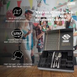 LaCardia Bestekset Glans Zwart – 24-delig Bestek – 6 Persoons – Bestek Zwart Voor 6 Personen -Keukengerei Winkel 1200x1200 1694