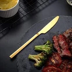 Cadeau 30-delige Gouden Zilverwerk Set Bestekset, Velaze 18/10 Roestvrijstalen Gebruiksvoorwerpen Service Voor 6 Personen Inclusief Dinerlepel, Diner Vork, Diner Mes, Dessertvork En Theelepel, Spiegel Gepolijst Ontwerp -Keukengerei Winkel 1200x1200 1721