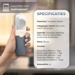 LDGoods Reisbestek Bestekset 5-delig Blauw - Meeneembestek - Meal Prep Bakjes Bestek - Kampeer Servies - Bestek To Go - Duurzaam Materiaal -Keukengerei Winkel 1200x1200 1741