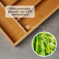 SCHOBERG Houten Bestekbak 34 Cm X 25 Cm X 5 Cm | Bamboe Enkele Keuken Bestekbak | Universele Bestekbak -Keukengerei Winkel 1200x1200 1834