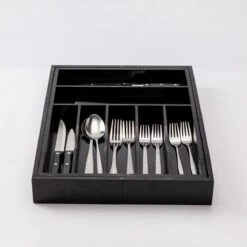 Merkloos Decopatent® Uitschuifbaar Bestekbak - Besteklade - 7 Vaks -> Uitschuifbaar Naar 9 Vakken - Bestekbakken Organizer - Bamboe - Zwart -Keukengerei Winkel 1200x1200 1860