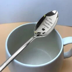 Merkloos Lepel Met Tekst - "Let's Have Coffee Together Forever" - 19.5cm - Valentijn Cadeau Voor Hem Of Haar - Valentijnsdag Verrassing - Versierde Lepel - Lange Lepel - Cadeautje -Keukengerei Winkel 1200x1200 1898