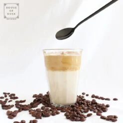 House Of Husk Latte Macchiato Lepels Set - Lange Theelepels - Koffielepels - Longdrinklepels - Sorbetlepels - Barlepel - RVS - 6 Stuks - 20CM - Zwart -Keukengerei Winkel 1200x1200 1903