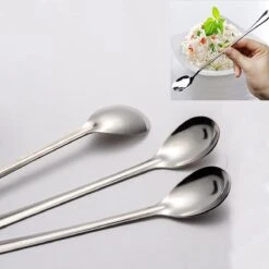 Latte Machiato Lepels – RVS Lange Yoghurt, Dessert Of Koffie Lepeltjes – KELERINO. - Set Van 12 Stuks -Keukengerei Winkel 1200x1200 1920