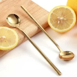 House Of Husk® Lange Theelepels Set - Latte Macchiato Lepels - Koffielepels - Theelepeltjes - RVS - 17cm - 6 Stuks - Goud -Keukengerei Winkel 1200x1200 1944