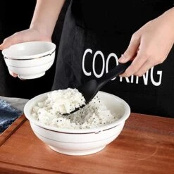 Doodadeals® Siliconen Rijstlepel - Rijst Opscheplepel - Rijstlepel Kunststof - Zwart - 1 Stuk -Keukengerei Winkel 1200x1200 1960