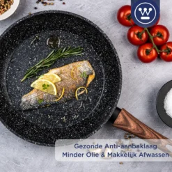 Westinghouse Koekenpan Inductie - Ø 20 Cm - Zwart Marmer - Speciale Editie -Keukengerei Winkel 1200x1200 197