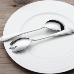 Alheco Klein Slabestek - Voor 2/3 Persoons Saladekommen - 2-delig Saladebestek - Zilver -Keukengerei Winkel 1200x1200 2061