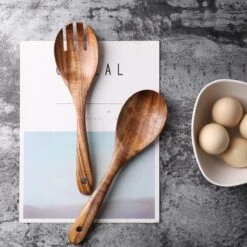 Merkloos Slabestek - Slalepel - Opscheplepel - 26 Cm - Hout -Keukengerei Winkel 1200x1200 2064