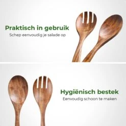 Dayshake Olijfhouten Slabestek 2-delig - Luxe Slacouvert - Duurzaam Salade Bestek - Saladebestek - Vaatwasserbestendig -Keukengerei Winkel 1200x1200 2070