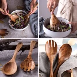 Dayshake Olijfhouten Slabestek 2-delig - Luxe Slacouvert - Duurzaam Salade Bestek - Saladebestek - Vaatwasserbestendig -Keukengerei Winkel 1200x1200 2071