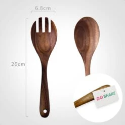 Dayshake Olijfhouten Slabestek 2-delig - Luxe Slacouvert - Duurzaam Salade Bestek - Saladebestek - Vaatwasserbestendig -Keukengerei Winkel 1200x1200 2072