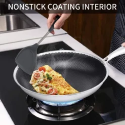 Honingraat Heavy Duty Anti-aanbak Koekenpan - Steelpan - Wok - Met Deksel 30 Cm - Gas - Elektrisch - Inductie - Oven -Keukengerei Winkel 1200x1200 209