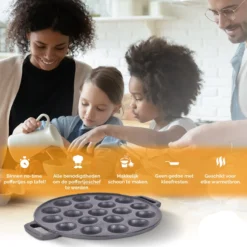 CuisiNoon® Poffertjespan Premium - Complete Poffertjesmaker Set - Inclusief Bakboek -Keukengerei Winkel 1200x1200 254