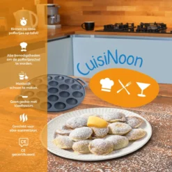 CuisiNoon® Poffertjespan Premium - Complete Poffertjesmaker Set - Inclusief Bakboek -Keukengerei Winkel 1200x1200 255