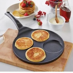 Crêpemaker - Pancake Pannenkoeken 4 Kop Marmeren Anti Aanbaklaag