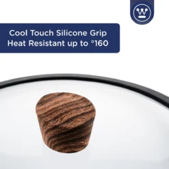 Westinghouse Hapjespan Inductie - Ø 32 Cm - Zwart Marmer - Speciale Editie - Met Deksel -Keukengerei Winkel 1200x1200 389