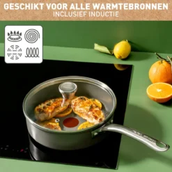 Tefal Renew+ Keramische Hapjespan - Ø 24 Cm - Met Deksel -Keukengerei Winkel 1200x1200 419