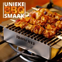 IRONCHEF Lavastenen Grill - Geschikt Voor Gasfornuis - Barbecue - BBQ - Grillplaat - Grilplaat - Bakplaat - Grillpan -Keukengerei Winkel 1200x1200 457