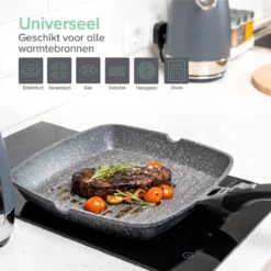 Coninx Grillpan 28CM - Steakpan - Afneembare Handgreep - PFAS-vrij - Grijs 11 Coninx Grillpan 28CM - Steakpan - Afneembare Handgreep - PFAS-vrij - Grijs -Keukengerei Winkel 1200x1200 510