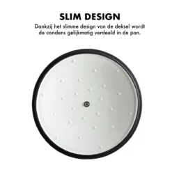 MOA Gietijzeren Braadpan - Inhoud 5,7 Liter - 26CM - Rond - Alle Warmtebronnen - Ook Voor Inductie - Gewicht 5,8 Kg - Wit - C26W -Keukengerei Winkel 1200x1200 550