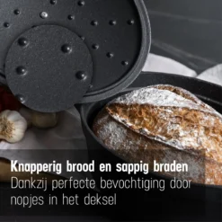 Gietijzeren Braadpan - Sudderpan Zwart Van Daumonet - Ovaal - Ø 29 Cm - 3 Liter - 100% PFAS & PFOA Vrij - Emaille - Geschikt Voor Alle Warmtebronnen - Elektrisch - Gas - Halogeen - Inductie - Keramisch - Vaatwasserbestendig -Keukengerei Winkel 1200x1200 572