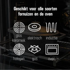 Gietijzeren Braadpan - Sudderpan Zwart Van Daumonet - Ovaal - Ø 29 Cm - 3 Liter - 100% PFAS & PFOA Vrij - Emaille - Geschikt Voor Alle Warmtebronnen - Elektrisch - Gas - Halogeen - Inductie - Keramisch - Vaatwasserbestendig -Keukengerei Winkel 1200x1200 578