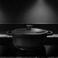 Gietijzeren Braadpan - Sudderpan Zwart Van Daumonet - Ovaal - Ø 29 Cm - 3 Liter - 100% PFAS & PFOA Vrij - Emaille - Geschikt Voor Alle Warmtebronnen - Elektrisch - Gas - Halogeen - Inductie - Keramisch - Vaatwasserbestendig -Keukengerei Winkel 1200x1200 580