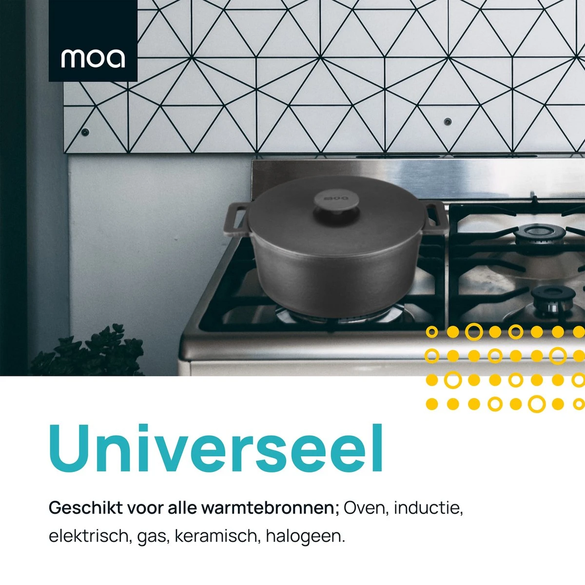 MOA Gietijzeren Braadpan - Inhoud 4,75 Liter - 26CM - Rond - Alle Warmtebronnen - Ook Voor Inductie - Gewicht 5,8 Kg - Zwart - MOAMC26B 6 MOA Gietijzeren Braadpan - Inhoud 4,75 Liter - 26CM - Rond - Alle Warmtebronnen - Ook Voor Inductie - Gewicht 5,8 Kg - Zwart - MOAMC26B - Afbeelding 6