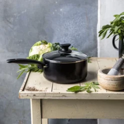 GreenPan Cambridge Steelpan 16cm - Zwart - Inductie - PFAS-vrij -Keukengerei Winkel 1200x1200 712