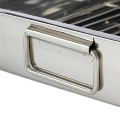 Relaxdays Braadslede Met Rooster - Edelstaal - Ovenschaal - Braadpan - Braadslee - Zilver - L -Keukengerei Winkel 1200x1200 821