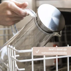 MÊZON® Schenkkan - Glazen Waterkan - Waterkaraf Voor Fruitwater - Multifunctionele Decanteer Karaf - Kan Met Deksel - 1.5L Capaciteit -Keukengerei Winkel 1200x1200 902