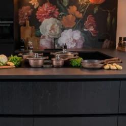 Herenthal Inductie Pannenset- Luxe 10-delige Koekenpannenset - Voor Alle Warmtebronnen - Met Glazen Deksels - Koper -Keukengerei Winkel 1200x1200 97