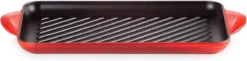 Le Creuset - Gietijzeren Grillplaat - 32x22cm - Kersenrood -Keukengerei Winkel 1200x296 1